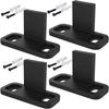 Wall Mount Adjustable Floor Guide Carbon Steel Sliding Barn Door Hardware Kit UK