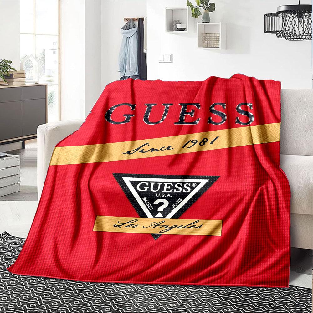 Exquisite G-GUESS thematisierte Decke, Warme Gemütlichkeit Sofa Couch Bett Decke Heimdekoration