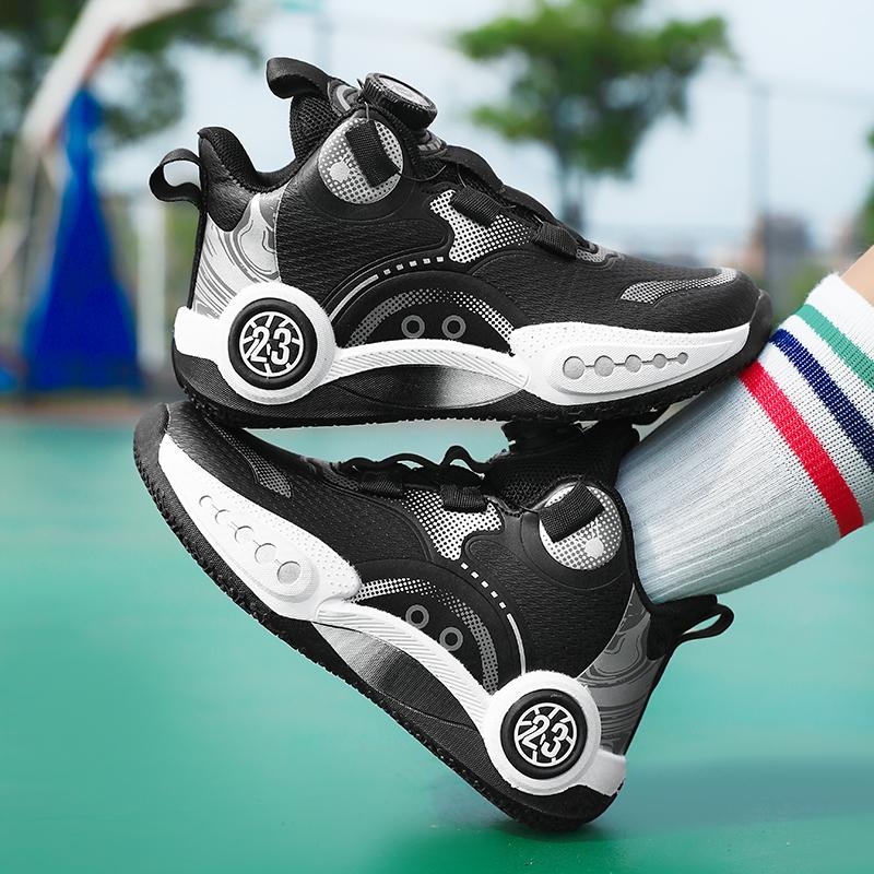 31-40 Children and Teenagers Plus Size Comfortable Convenient Fashionable Sports Shoes High Top Basketball Shoes