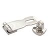 1 Pair Marine Grade 316 Stainless Steel Door Hasps Easy Installation Swivel Safety Hasp with Turning Padlock Eye Mount