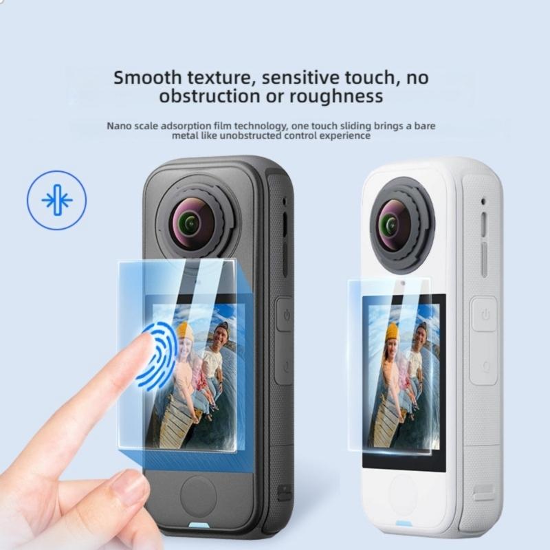 Camera Lens Guard Shatterproof Film With AntiFingerprint Coating Easy Apply for X4 Air Sports Recorders