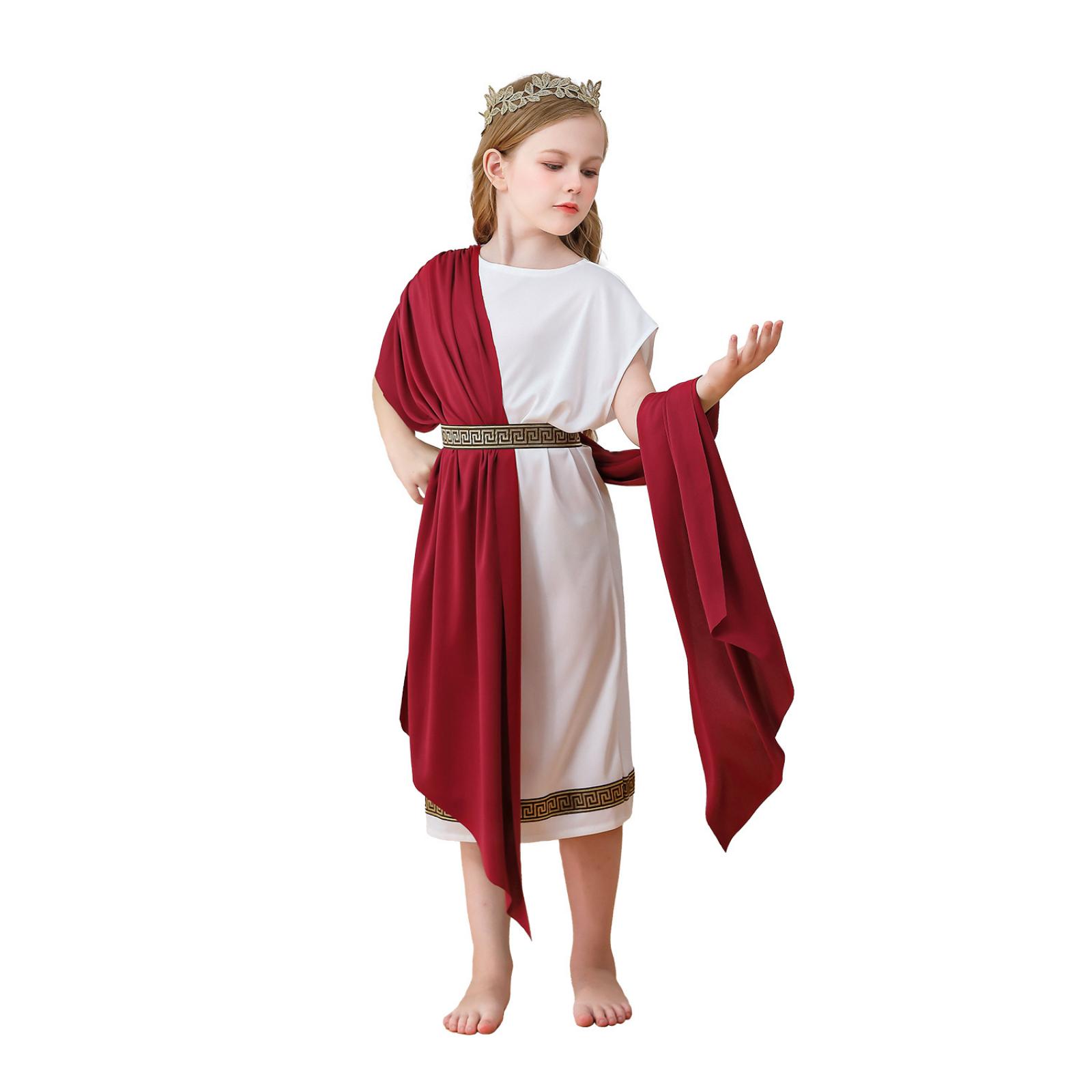 

Halloween Children s Costumes Greek Mythology Boys And Girls Clothing Roman Performance Outfits Toga Robes Long Robes 120