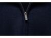 2024 Men's Pure Cotton Stand Collar Zipper Sweater - Half-Slim Solid Color Knitwear