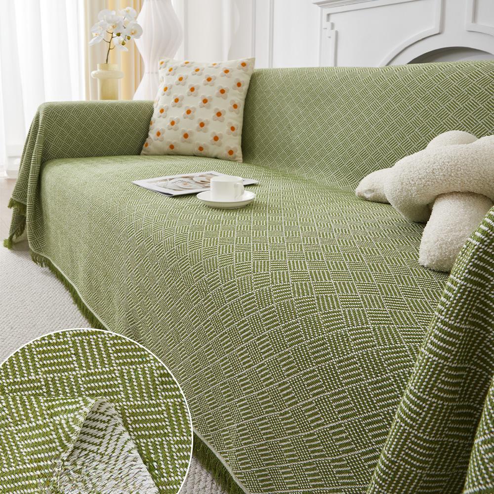 

Nordic Ins Wind Sand Hair Towel Full Cover Fabric Cover Sofa Cover Blanket Four Seasons General Sofa Cushion Cover Cover 180x230