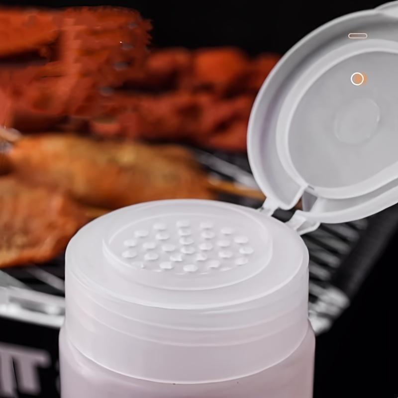 400ml Clear Plastic Spice Jar with Shaker Lids Kitchen Seasoning Containers BBQ Outdoor Cooking Tool Kitchen Storing Spice