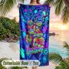 Teenage Mutant Ninja Turtles Beach Towel, Personalized Custom Text, Quick Dry Soft Large Towel For Swimming Pool Travel