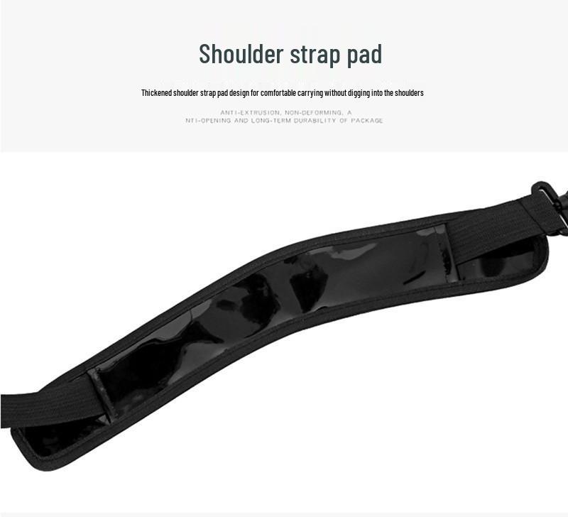 Waterproof Leather Fishing Rod Bag with Stand, Large Capacity, 2-3 Layer Hard Shell for Outdoor Use