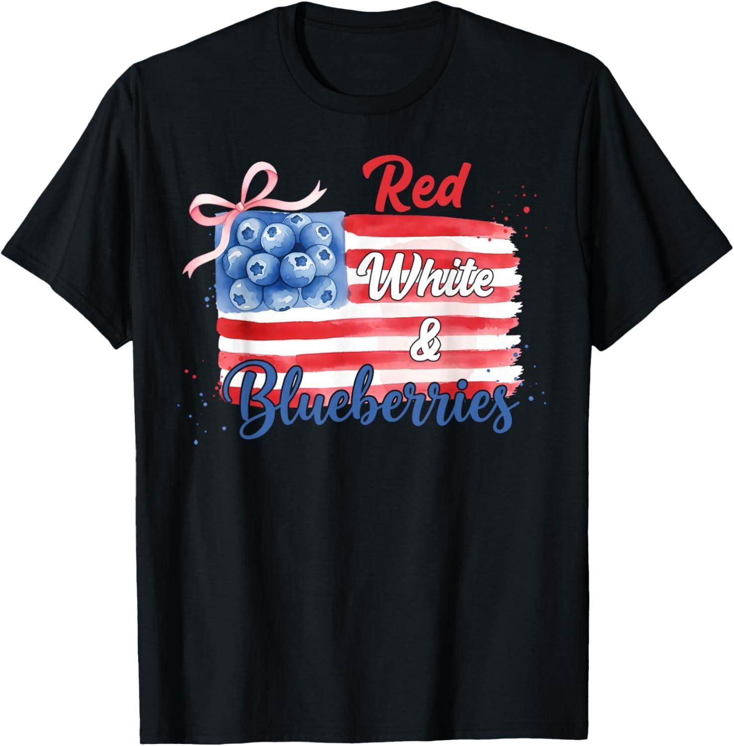 Red, White and Blueberries T-Shirt S