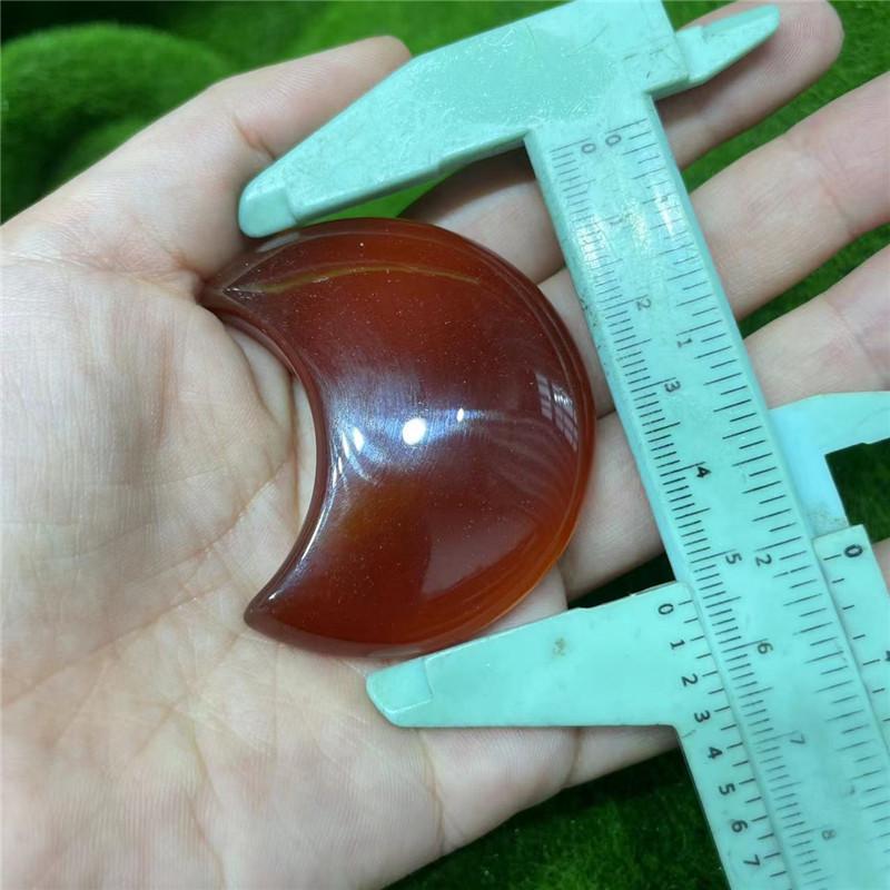 

1pc Natural Carnelian Crystal Red Agate Heart-shaped Love Decoration Gift Gem Crafts Treatment Energy Palm Stone DIY Home Decora