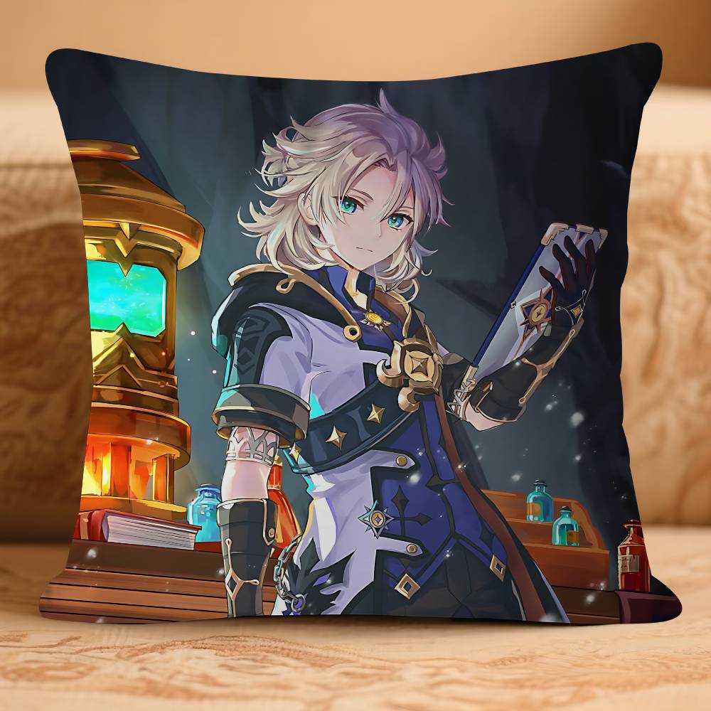 ANIME A-AlbedoS Cushion Cover Pillowcase Upholstery Sofa Throw Pillow Home Decor Pillowcas