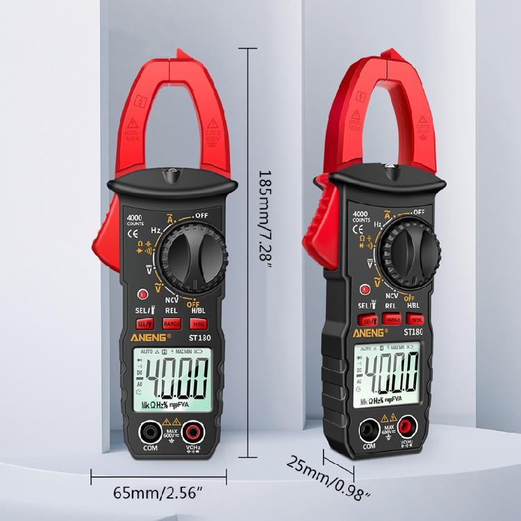 AC/DC Digital Clamp Meter T-RMS 6000 Counts, Multimeter Voltage Tester Auto-rang