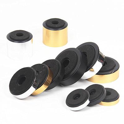 Audiogeräte Anti-Vibrationsfüße: Lautsprecher, Verstärker, CD/DVD-Player, Möbelgleiter mit Kunststoff- und Schaumstoffbasis.