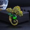 Retro Exquisite Fashion Flower Brooch Temperament Versatile High-end Clothing Accessories Pin Anti-light Dress Accessories