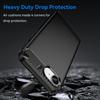 For iPhone 16e Case Protective Phone Cover Carbon Fiber Texture Brushed