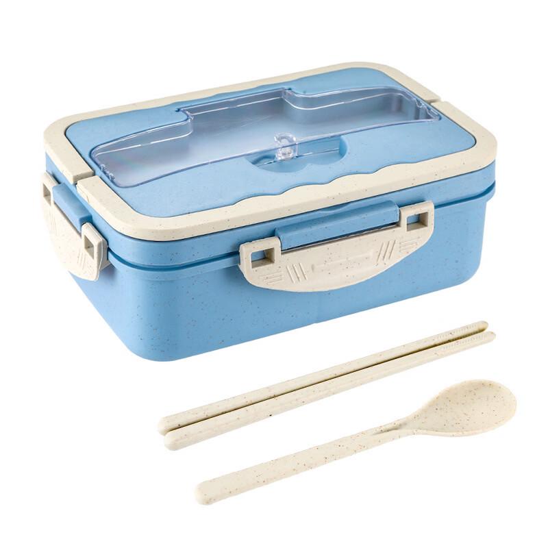 880ML Wheat Straw Double-Layer Lunch Box