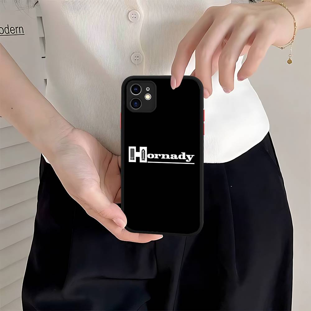 Hornady Logo Phone Cases For IPhone 16 15 14 Plus 13 12 11 Pro Max Matte Oft Bumper Phone Cover