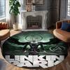 1pc Linkin Park2 Print Round Carpet Chair Round Carpet Suitable for Bedroom Living Room Home Decorative Carpet