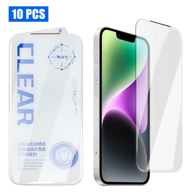 10Pcs 3D Curved Edge Zero-Border HD 9H+ Tempered Glass Screen Protector For iPhone 17 Pro, Bubble-Free Auto Adsorption Film
