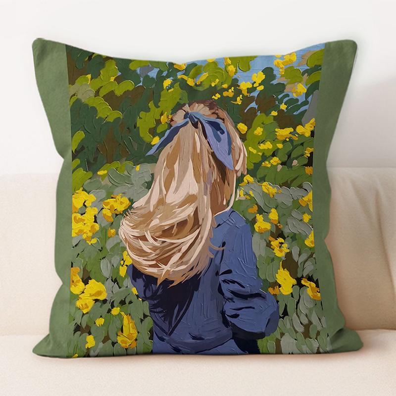 "Artistic Wine & Grapes Leisure Throw Pillow Cover"