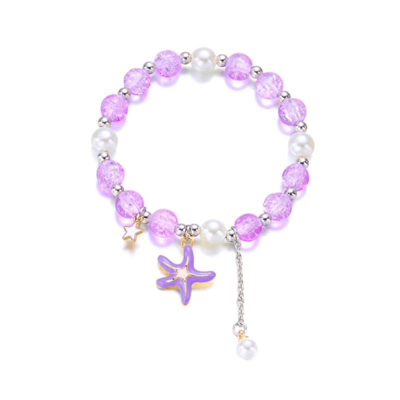 

Graceful Starfish Shell Pendant Jewelry Minimalist Bracelet Colorful Beaded Handchain Accessories Gift For Ladies