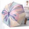 1pc Butterfly AbstractAutomatic Open/close Umbrella, 8-Rib Sturdy Structure, Portable Travel Umbrella, Parties, Everyday Usec43