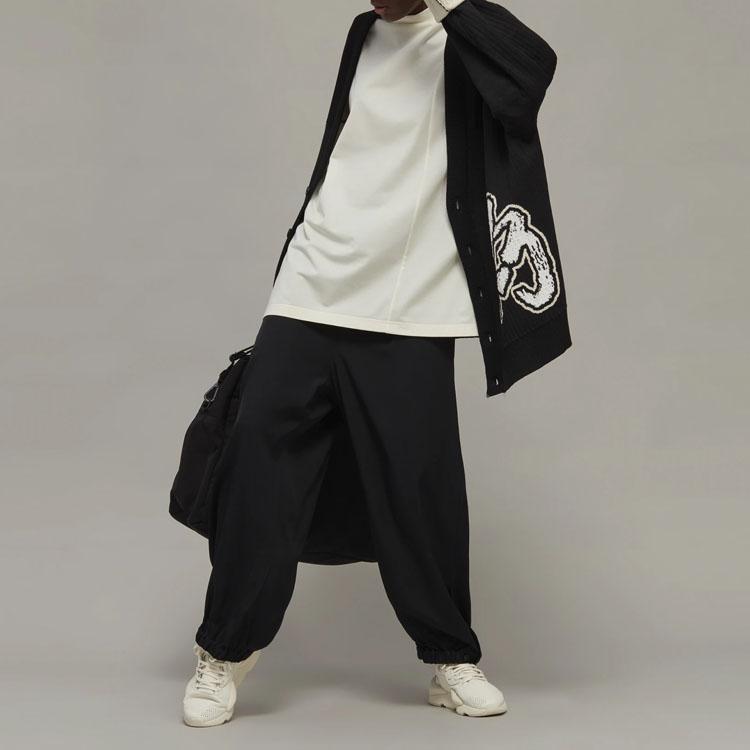 Adidas Solid Color Loose Asymmetrical Casual Long Sleeve T-Shirt Women Tops White IA3134