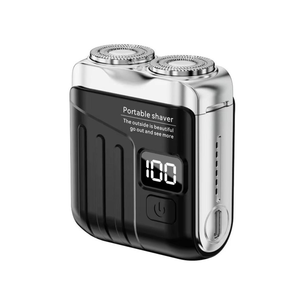 LED Display Electric Shaver Wet Dry Use Face Beard Shaver Facial Hair Razor  for Home&Travel