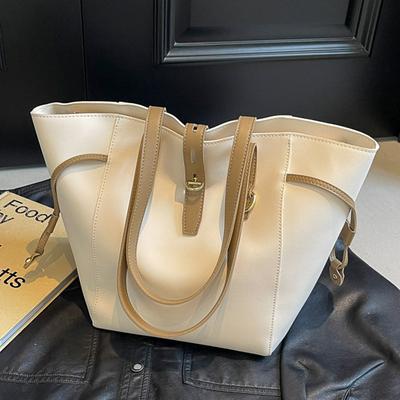 Borsa a Tote alla Moda per il Pendolarismo al Lavoro con Grande Capacità e Tracolla Singola - Semplice Borsa da Donna