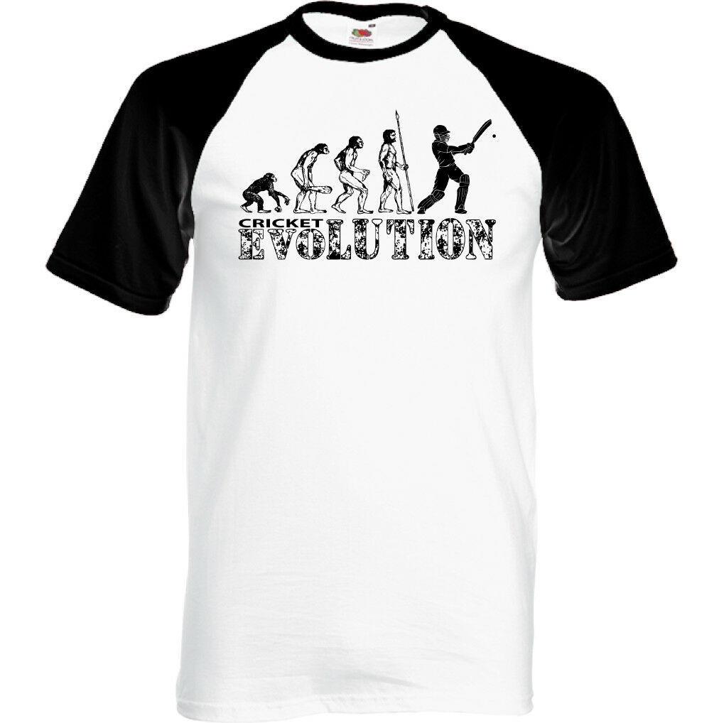 26 Cricket Evolution Mens Funny Cricketing T-Shirt Cricketer Test England Ashes Unisex T-Shirt XXXL