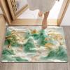 Bathroom Floor Mat, Absorbent Diatomaceous Earth Anti Slip Floor Mat, New Chinese Style Bathroom Mat, No Wash Floor Mat