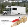 1/4in Male Brass Winterize Blowout Adapter Brass 3/4in Male GHT Thread Garden Irrigation Joints Male/Female Thread Ball Valve