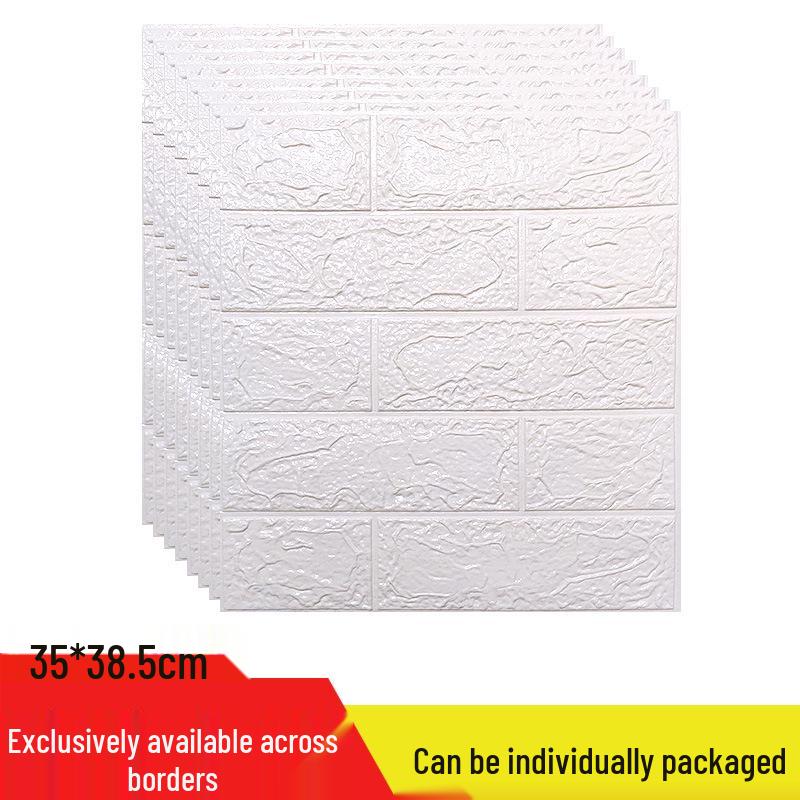 3D Waterproof & Moisture-Proof Self-Adhesive Wall Stickers and Soft Pack Wallpaper