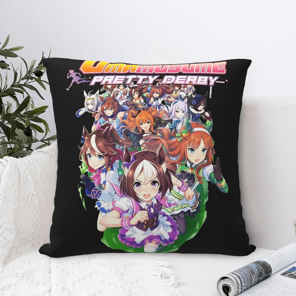 UmaMusume Pretty Derby Anime Pillowcase Stuff Printing Cushion Cover Pillow Covers Home Decor Square Multiple Sizes