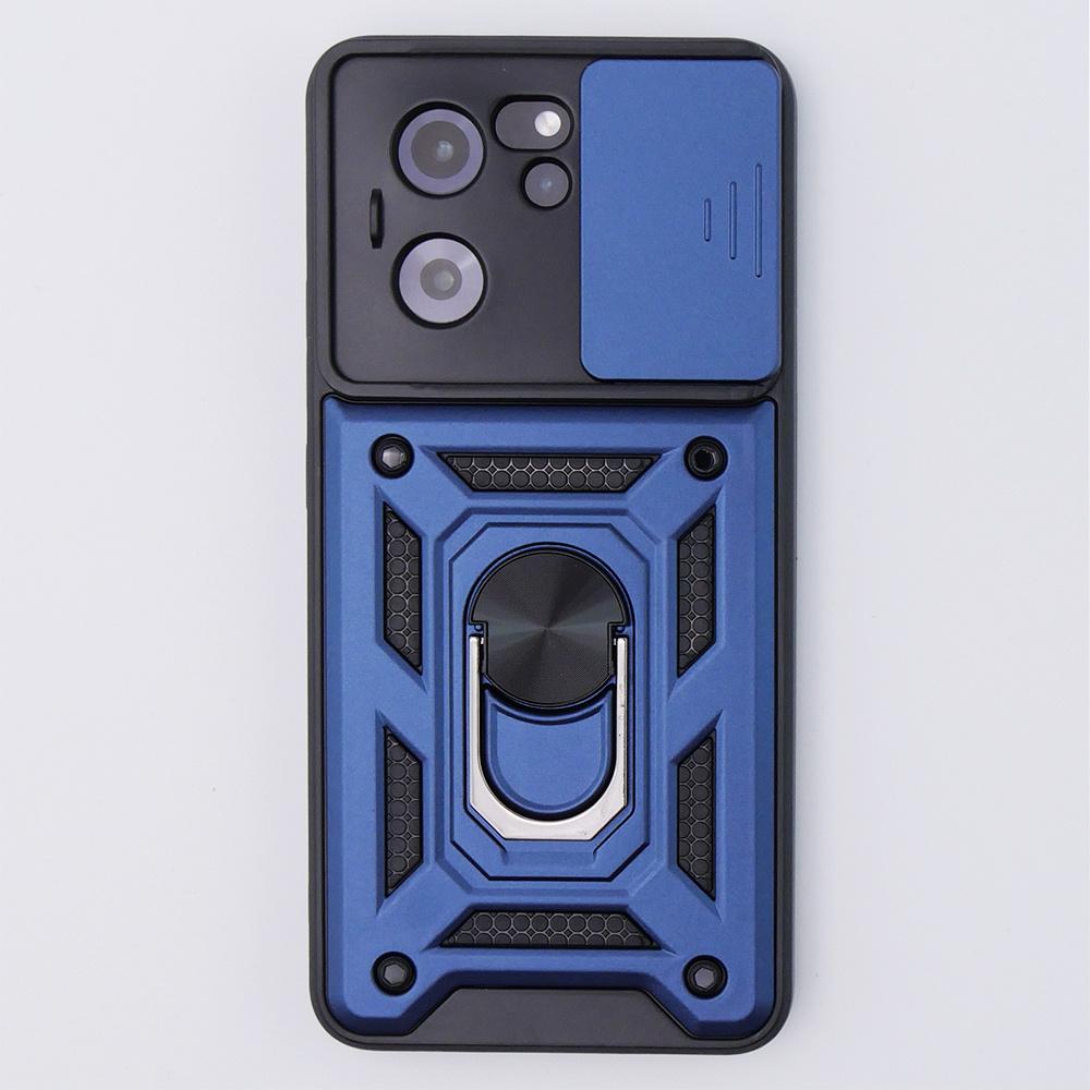 Armored case for Xiaomi 13T / 13T Pro, CamShield Slide, navy blue