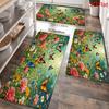 1 Stuk Anti-Vermoeidheid Keukenmatten Kleurrijke Bloemen Vlinderprint Waterdicht Antislip Dik Gevoerd Keukenmat Zwaar Uitgevoerd