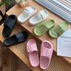 Fashion SmilePOP New Pillow Sandals for Women EVA Flat Sandals Outdoor Soft Pool Shower Shoes Non-Slip Double Buckle Adjustable Slides