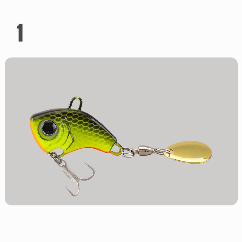 Long-Distance Casting Vib Lure: Rotating Sequin Cyclone for Sea Fishing & Perch