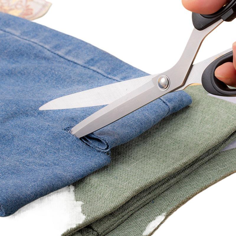 Tailor Scissors: Fabric Cutting, Thread Trimming, Marking Chalk, Bamboo Ruler Sewing Kit