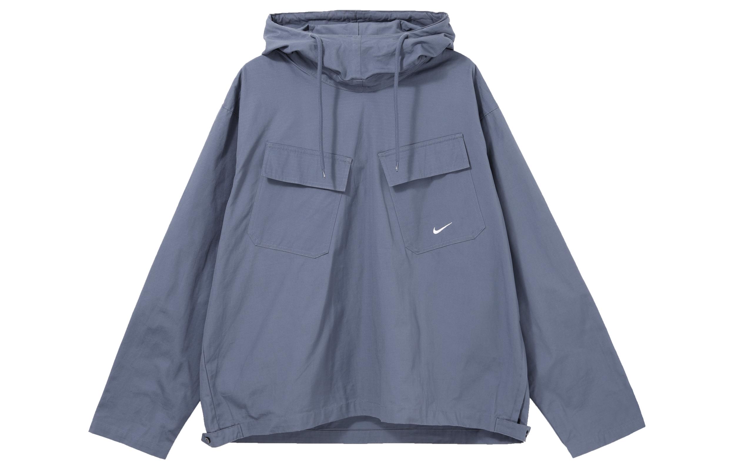 Nike Sweatshirts Men s Fen Blue Hooded Moderate Regular DX0718-491 XL