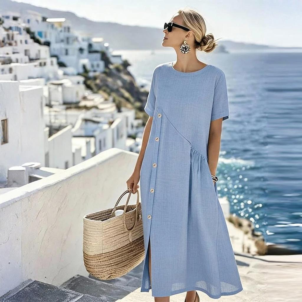 Women's Fashionable Casual -color Dress