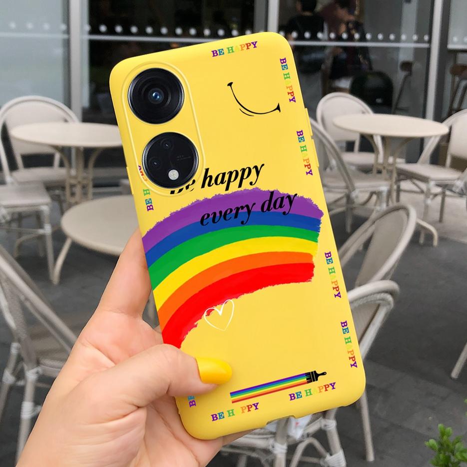 For Oppo Reno 8T 4G Case CPH2481 Luxury Art Printed Cover Silicone Soft TPU Phonw Case For Oppo Reno8 T 5G Reno 8T Reno8T Bumper