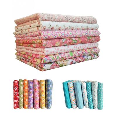 7 szt. 25 cm x 25 cm kwiatowy nadruk DIY patchworkowa tkanina bawełniana pikowanie tkaniny
