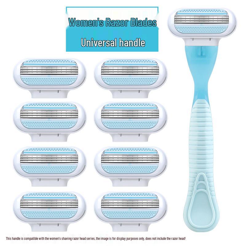 Women's Universal Three-Layer Manual Razor for Legs and Underarms