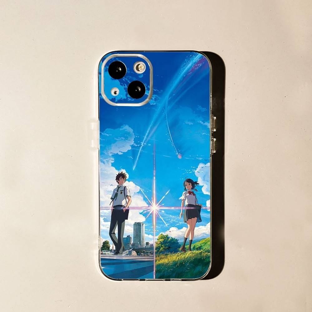 Anime your N-names Phone Case For iPhone 16,15,14,13,12,11 Plus,Pro,Max,XR,XS,X,7,8 Plus,SE,Mini Soft Transparent Cover