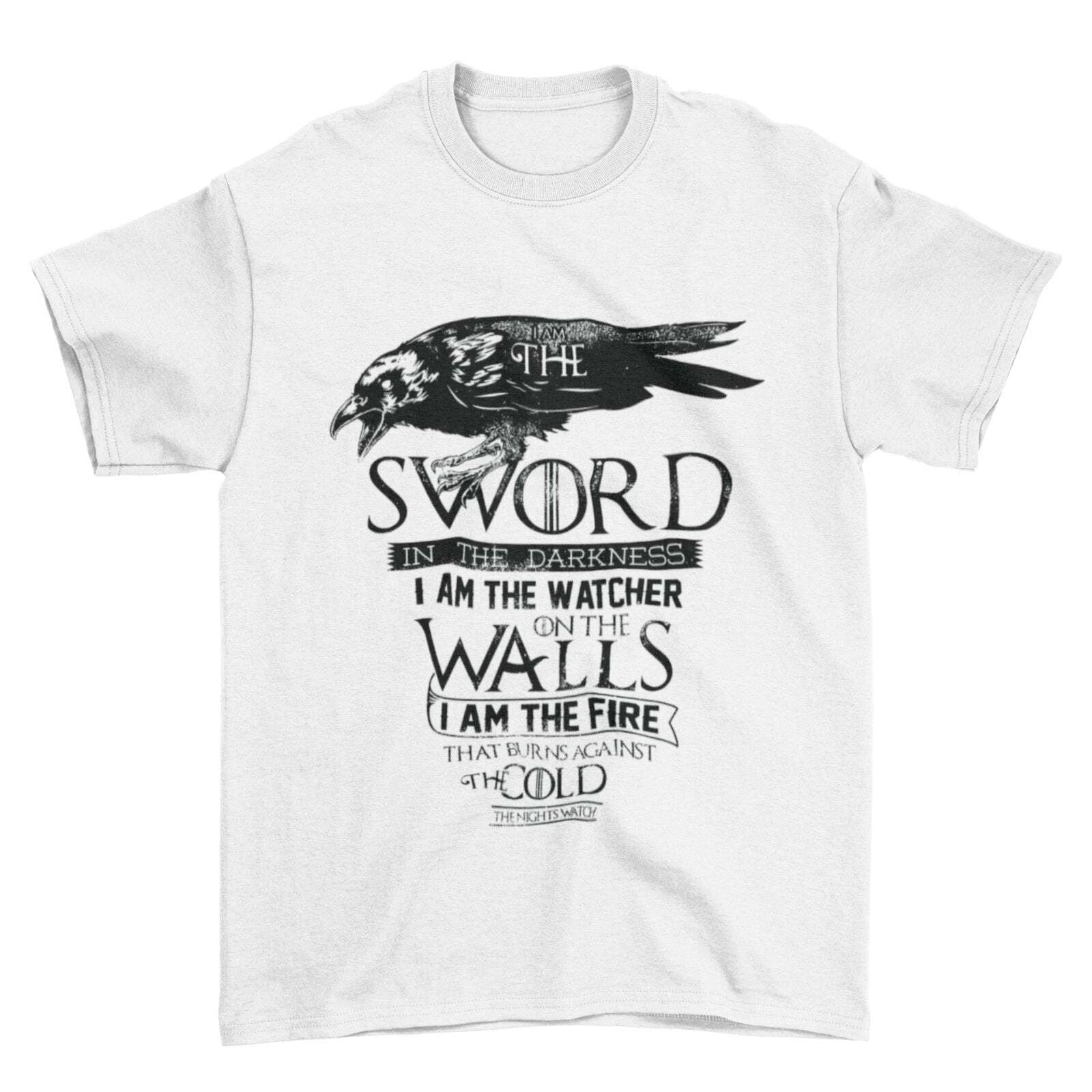 I Am The Sword In The Darkness Oath T Shirt Retro Watch Nights The Thrones Game S