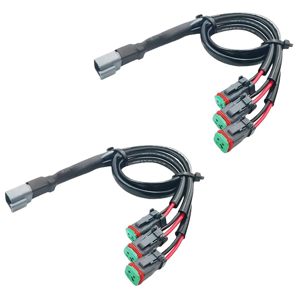 

2Pcs Y Shape For Deutsch DT DTP Adapter Connector Splitter IP68 Waterproof Male To Female Headlight Splitter for Car Headlights