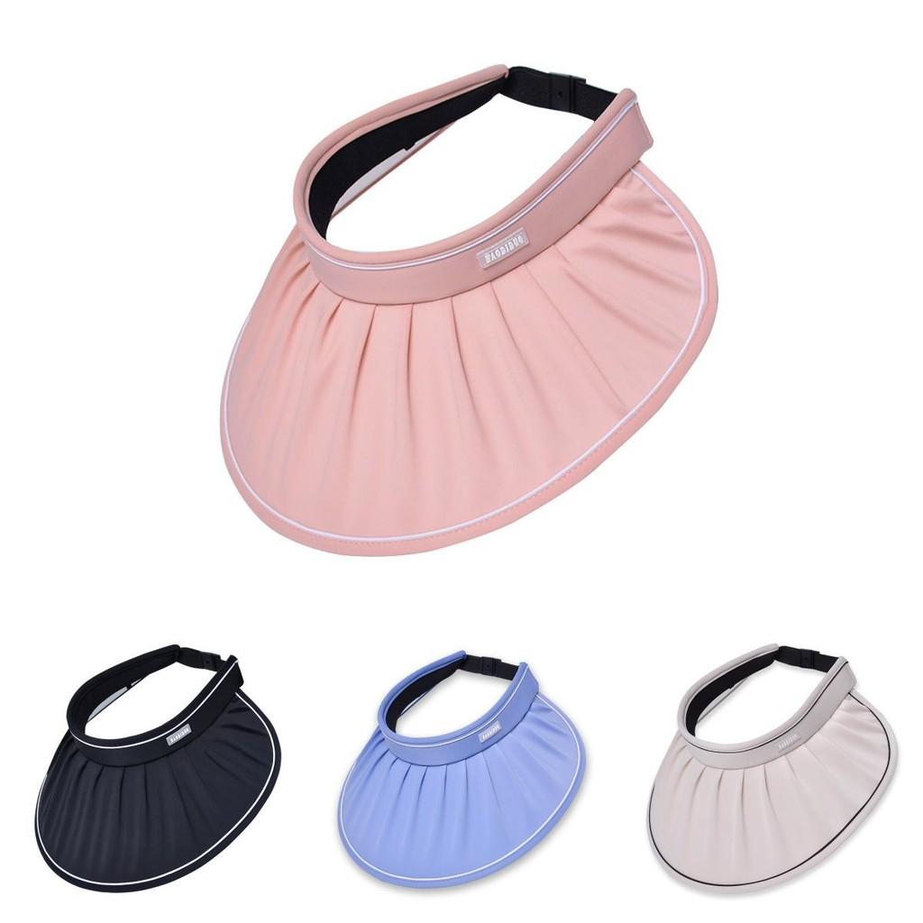 Summer Sun Protection Hat With Large Brim And Wrinkled Design For Outdoor Activities