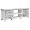 Day and Night - Day and Night White and Gray Paulownia Wood TV Cabinet 108x30x40 Cm