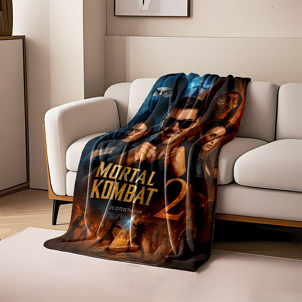 

Fiery and icy background contrasts with fighters and intense combat poses. for all seasons blanket lunch break throw gift 80cm x 120cm