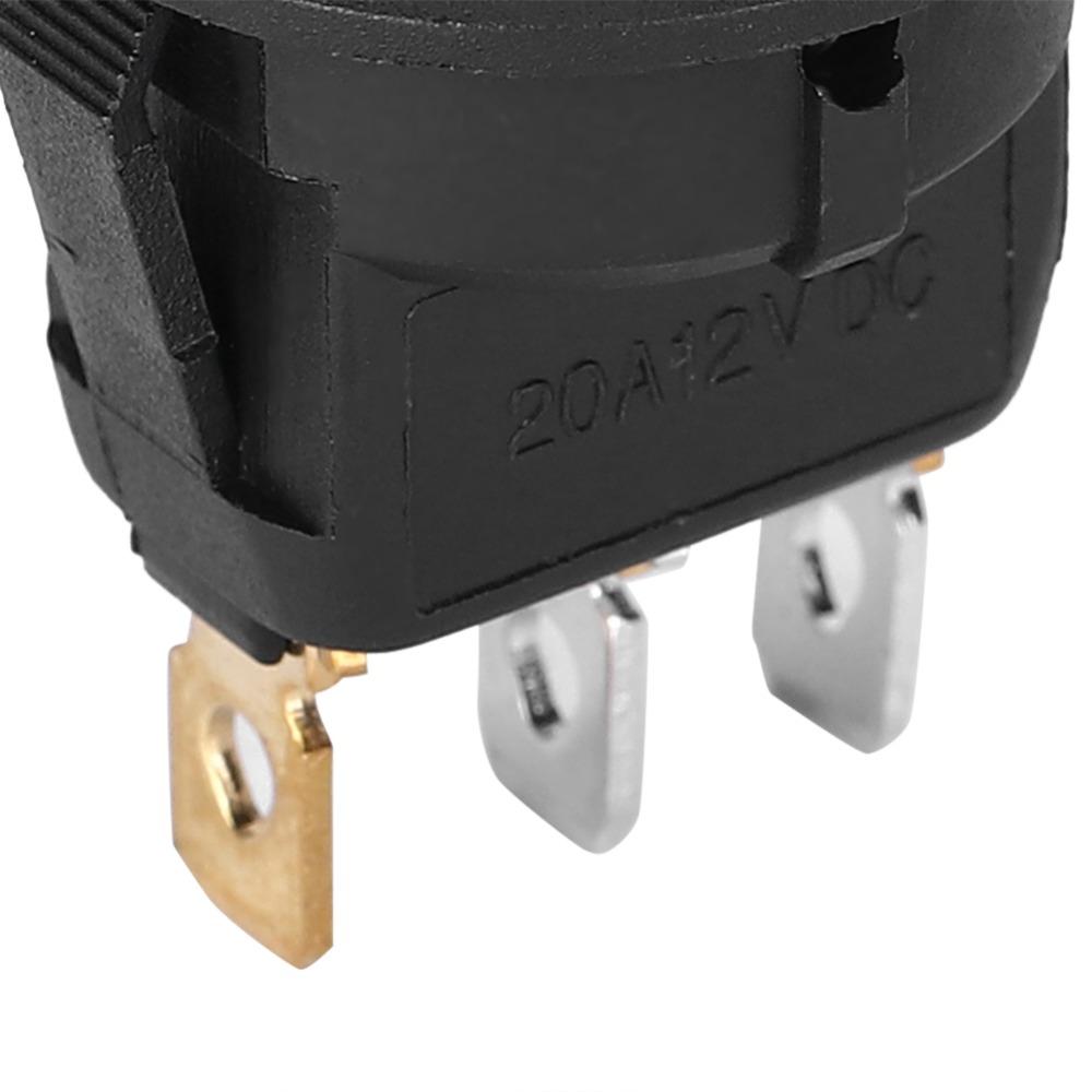 10PCS 3-Pin SPST Switch 12V Toggle Switch Control ON/OFF Rocker ON/OFF  Truck